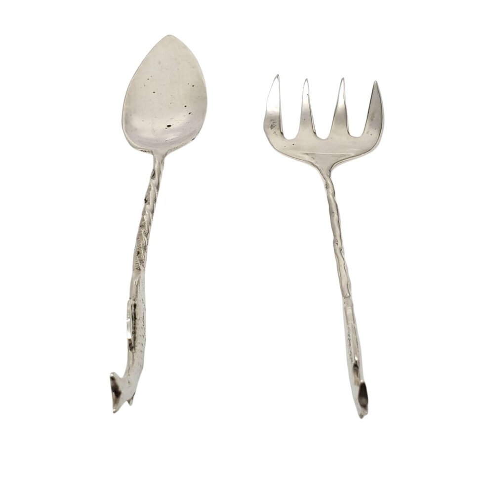Sterling Silver Sardine Fork & Spoon Serving Set #22641